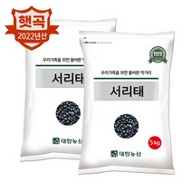 대한농산 22년 국산 서리태 10kg(5kgx2) / 검은콩 햇콩 대용량 박스포장, 10kg (5kgx2봉)