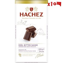 Hachez Edel Bitter Sahne 하세스 다크 크림 초콜릿 100g 10팩, 10개