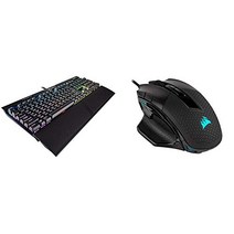 Corsair 미국출고-Corsair K70 RGB MK.2 기계식 게임용 키보드 - USB 패스스루 및 미디어 제어 - Cherry MX Brown 및 Nightsword RGB - 편안한 성능 조정 가능한 FPS/MOBA 광학 인체공학-171203, 01.키보드 + Nightswor, 01.RGB LED