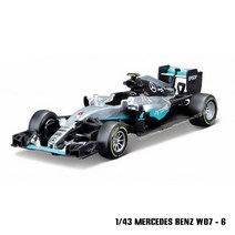 BURAGO_ Bburago 143 2023 F1 스쿠데리아 페라리 F1-75 16 Leclerc 55 Sainz 합금 럭셔리 차량 다이캐스트 자동차 모델 장난감 컬렉션 선물, [17] W07-6