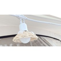 캠폐인 파티라이트라탄갓 파티라이트쉐이드 스트링조명 줄조명 파티갓 최고급퀄리티 가장예쁜길이 에르젠파티라이트갓 카페전구, 기본밝은색