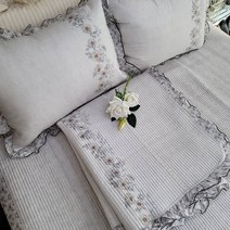 세라 오가닉 60수 줄누비 침구, 그레이