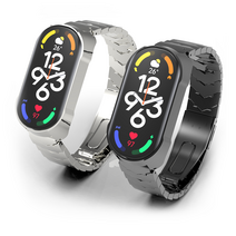 아이디스킨 미밴드7 프리미엄 메탈 스트랩 알파, 실버