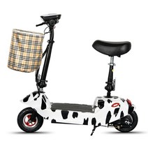 전동 성인용 킥보드 전기 앉아서타는 퀵보드 대리기사 듀얼 접이식 배터리, 24V, 3.얼룩 전동킥보드