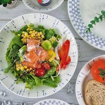 [남대문그릇도매]한국도자기 블루스케치 낱개/6인세트, 6인36p, 6인세트