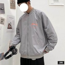 가바바 남성 블루종 스마일 표정에 레터링이 들어간 캐주얼 항공점퍼 G56695
