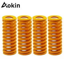 태엽 스프링 인장 볼트 코일 금형 스파이럴 대형 용수철 4pcs 3d 프린터 부품 가열 침대 8x20mm 8x25mm 10x25mm 3d 프린터 용 압축 ender 3 cr10, 노란색