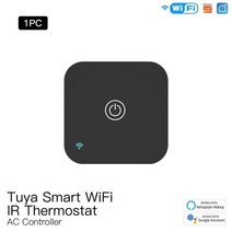 스마트온습도계 온도기록계 moes tuya wifi ir 온도 조절기 ac 컨트롤러 원격 제어 온도 및 습도 센서 스마트 라이프 음성 제어 alexa google, 1pc 원격 센서