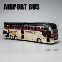공항 버스 모형 다이캐스트 리무진 에어포트 미니카 미니어처, 골드