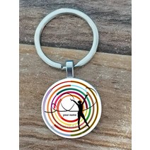 리듬체조 리본 나만의 리본 디자인Diy 맞춤 이름/리듬 체조 키 체인/체조 이름 디자인 개인 링 펜던트 Com, 17 16