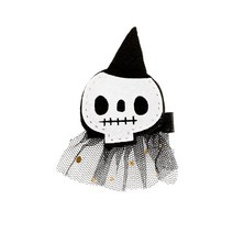 파티짱 할로윈 레이스 머리핀 (해골) 파티 용품