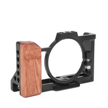 소니 ZV-1 카메라 우드 핸드그립 프레임 리그 메탈 케이지 콜드슈, 단일옵션