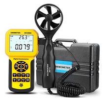 ANNMETER 핸드헬드 풍속계 기류 풍량 측정계 600 세트의 데이터를 기록할 수 있습니다 최대최소평균을 사용하여 HVAC의 기류 속도 온도 CFM CMM 게이지를 측정합니다 사격 드론 등산 항해 등 에 적합 일본어 매뉴얼 (AN-856A)