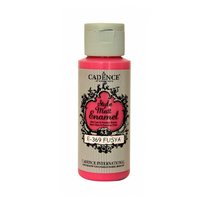 E369 (Fuchsia) 헤리티지공예 스타일 매트 에나멜 물감 59ml (무광 수성 유리 글라스 포슬린 물감)
