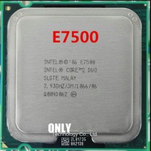 파워딜 코어 2 듀오 E7500 프로세서 (2.93GHz/ 3M /1066MHz) 데스크탑 LGA775 산산조각, 한개옵션0