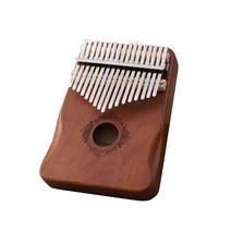 코린별 마호가니 칼림바 칼림바 썸 피아노 17 키 어린이와 성인을 위한 휴대용 mbira 핑거 피아노 선물 초보자, 갈색, 협력사