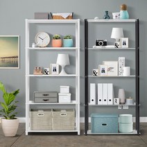 내추럴 모던 시크 선반장 유리진열장 인테리어 거실장식장 미니수납 DIY, 시크_화이트_80x40cm 2단