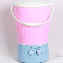 미니세탁기 여행용 한달살기 숙소 속옷 양말 수건 10l 용량 휴대용 초음파 세탁기 홈, 핑크 10리터, 영국