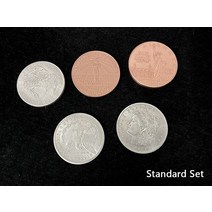 마술공연 장기자랑 호핑 하프 모건 달러와 자유의 여신상 고대 동전 올리버 매직 트릭 클로즈 업 환상 특수 효과 멘탈리즘 프로, 표준 세트