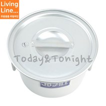 Kitchen 업소용 양은 소도와 낮은 육수통 음식점 단체급식 식깡 알루미늄 국통 들통 대형 위생용기, ♥Kitchen_양은소도와 3가론♥, 1개