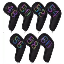웨지 커버 자석 홀로그램 골프 48 60 도 샌드 블랙 가죽 아이언 우드, 60도, 1개