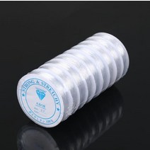 부자재 비즈공예 대용량 탄성 우레탄 줄 0.4mm 1.0mm KK347, 우레탄 실- 투명색/5.굵기 0.8mm(길이 8m)1개