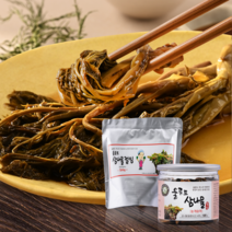 울릉도 자연산반찬 삼나물 눈개승마 절임 장아찌 500g 울릉도직송, 파우치500g