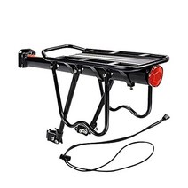 UPstore 자전거 짐받이 리어캐리어 범용 후부착 뒷좌석 랙 내하중 50kg 신축 자유자재 간단 설치 반사판 부착 번지 로프 로드바이크 마운틴바이크 375974