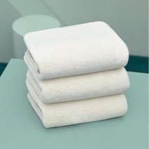 보송보송 데일리 세면타월 3P세트, 아이보리