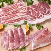 [백록담포크]제주흑돈 모듬세트A(뒷다리살+앞다리살+갈비+목심+삼겹 각1kg)