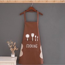 허니B 심플한 주방 앞치마, 브라운