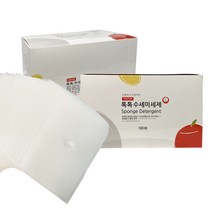 톡톡 간편 세제와 수세미가 하나로 일회용 캠핑 여행 야외취사 설거지 다용도 위생 주방세제 100매, 1개