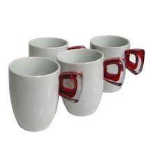 이태리 오마다 수입머그컵 머그컵세트 4개세트, 레드