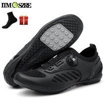 바이크신발 비잠금 사이클링 스니커즈 Mtb 플랫 페달 자전거 신발 산악 Rb 속도 클리트 레이싱 스포츠, 03 5, 02 Non Cleats black
