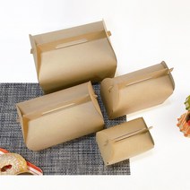 끈상자(크라프트) 선물상자 (특대 대 중) 선물포장 손잡이박스 어린이집답례품 수건포장 쿠키상자 마카롱상자 케이크 꽈배기상자 빵포장박스 떡상자, 5. 크라프트 선물상자 (중)