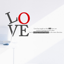 idc140-LOVE 레터링, 블랙+레드