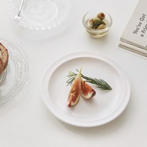 히츠키코보 타블도트 베이직 무광접시 카페 플레이트, 매트화이트