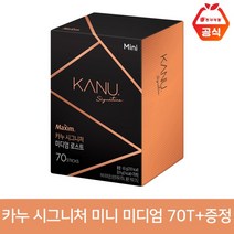 카누 시그니처 미니 미디엄 70T+랜덤 머그/컵 02.시그니처 미니 다크 70T+증정, 총 수량, 개당 중량