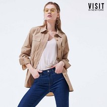 비지트인뉴욕 벨티드 셔츠 자켓 VX3JKV1