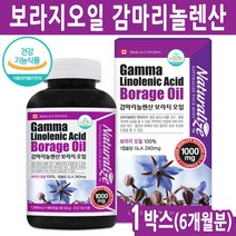 보라지유 감마리놀렌산 보라지오일 달맞이씨유 보라지꽃 달맞이꽃 오일 달맞이종자유 여성 여자 갱년기 에좋은 영양제 borage oil 캐나다, 1박스, 보라지오일고함량(6개월분)