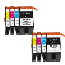hp리필잉크 603xl 29xl HP Officejet Pro 6950 6960 6970 6975 프린터와 호환되는 903XL hp903xl 잉크 카트리지 ASW 5PK 903xl, [07] 2set 8PK