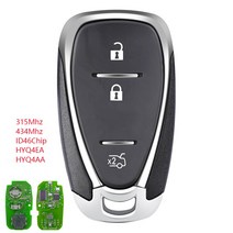 자동차 원격시동 경보기 스마트폰 매직카 키장착 이지카 스마트 오토바이 Okey 리모컨 없음 315/434Mhz 쉐보레 Camaro Cruze Malibu 2016-2020 불꽃 적, 3버튼 승용차, 시간당 433mhz