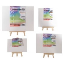 [아주문구] 이젤세트&종이캔버스판넬세트 수채화전용지250g 1개, 10.4cm*15.2cm