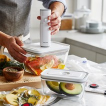 헹켈 즈윌링 미디엄 라지 진공 포장 스타터 7pc 세트 2종택1 (유리/플라스틱), 플라스틱