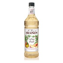 Monin White Peach Syrup 모닌 화이트 피치 시럽 1L