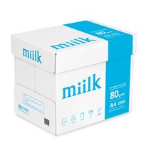 밀크 복사용지 A4 80g 2500매 (1박스) A4용지, 1박스