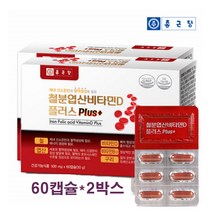 철분 엽산 비타민D 비타민B12 구리 복합기능성 2박스