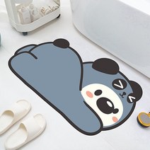 소확품 애니멀 규조토 발매트 2color 욕실 주방 동물 캐릭터, 블루