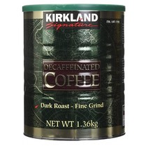 Kirkland Signature 커틀랜드 시그니처 디카페인 커피 1.36kg, 1개