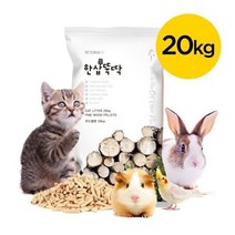 한삽뚝딱 고양이모래 우드펠렛 20kg 흡수형 베딩